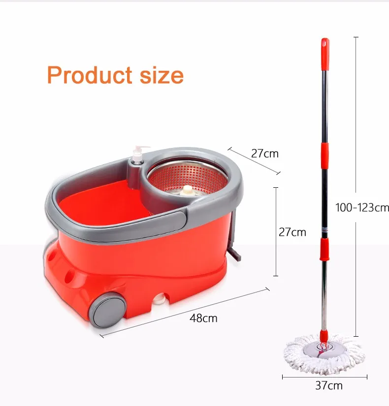 Witorange Online Shopping India Cleaning Mop Steel Magic Orange Bucket