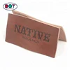 Clothing Labels Manufacturer Custom Logo Genuine Leather Embossed Denim Badges Patches for Jeans