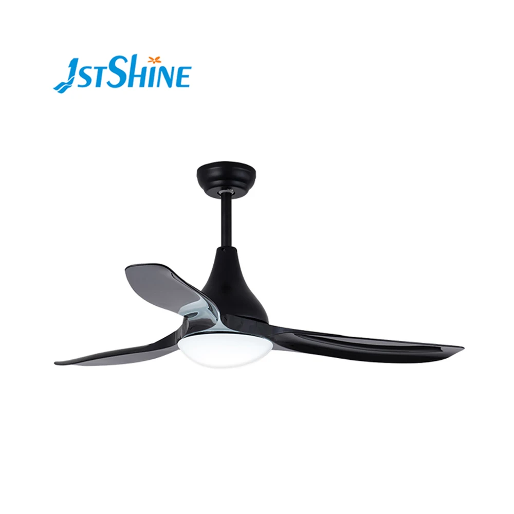Fancy  48 Inch matte black red color ABS blade   energy efficient 220v ceiling fan with light
