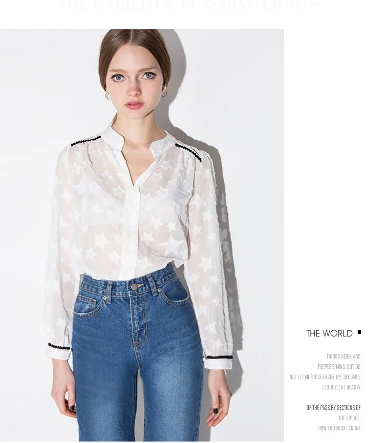 white spot blouse