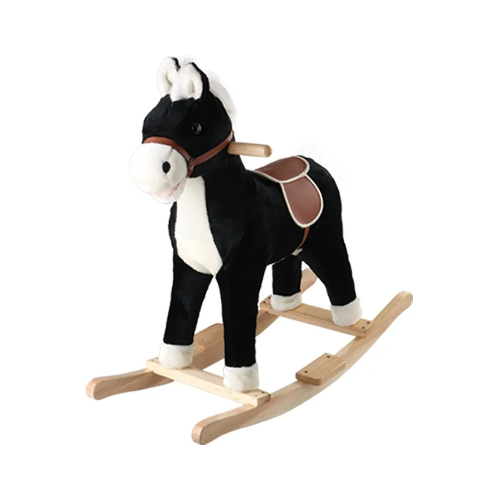Hot Design Icti,Sedex,En71 Handmade Wooden Rocking Horse Baby Rocker