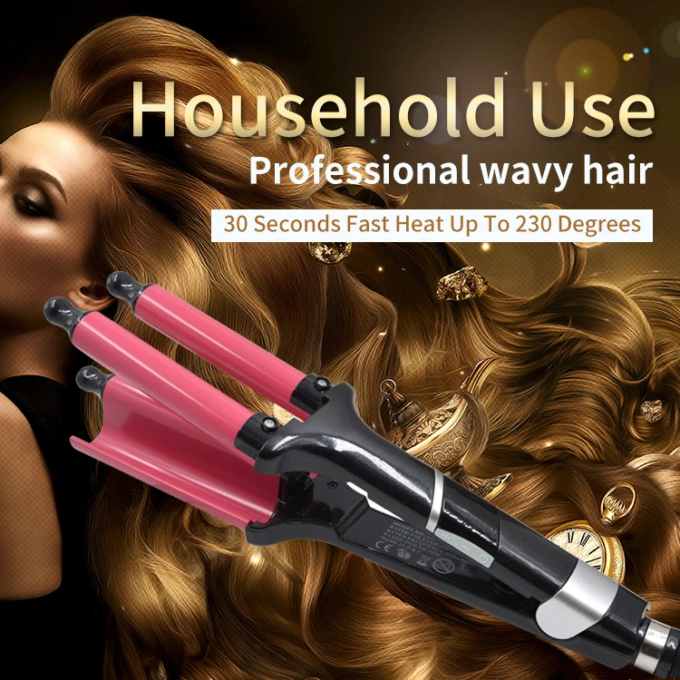High Quality Custom Triple Barrel Electric Wave Maker Hair Curling