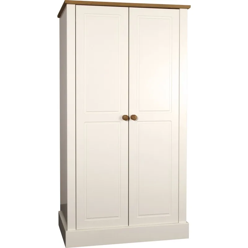 Cream White Lacquer Rubber Wood Closet Cabinet Removable Wardrobe