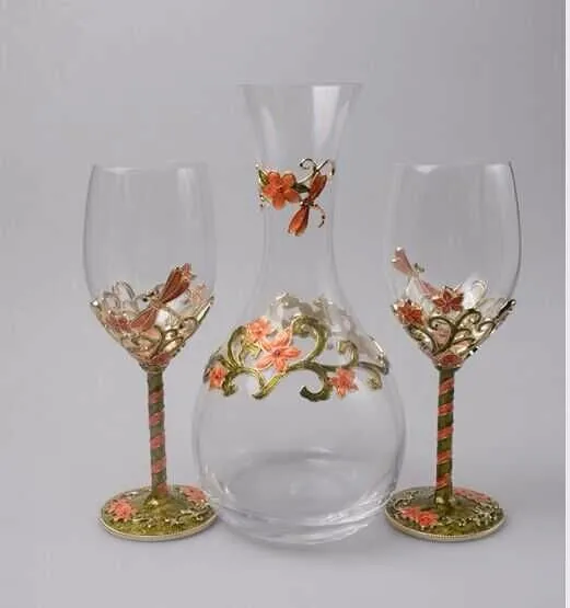 decorative wine goblets