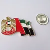 UAE 46 year latest design custom size gold eagle falcon with country flag badge