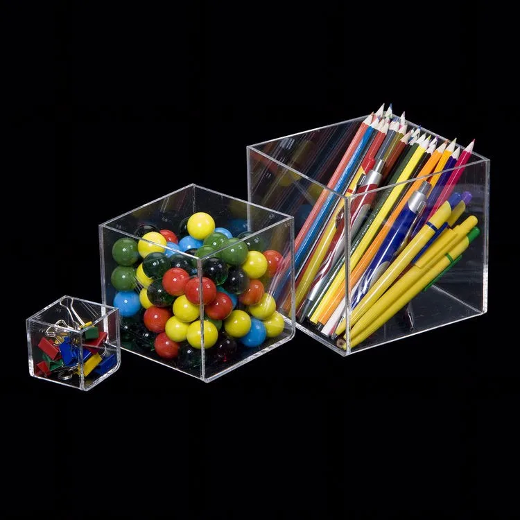 Clear Acrylic Display Cubes Supplied With A Removable Lid For Versatile
