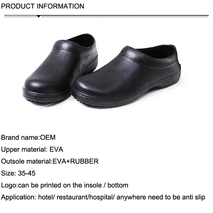 Chef Shoes Kitchen Anti-slip Safety Cook Shoes Oil&Water Proof Wear Resistant