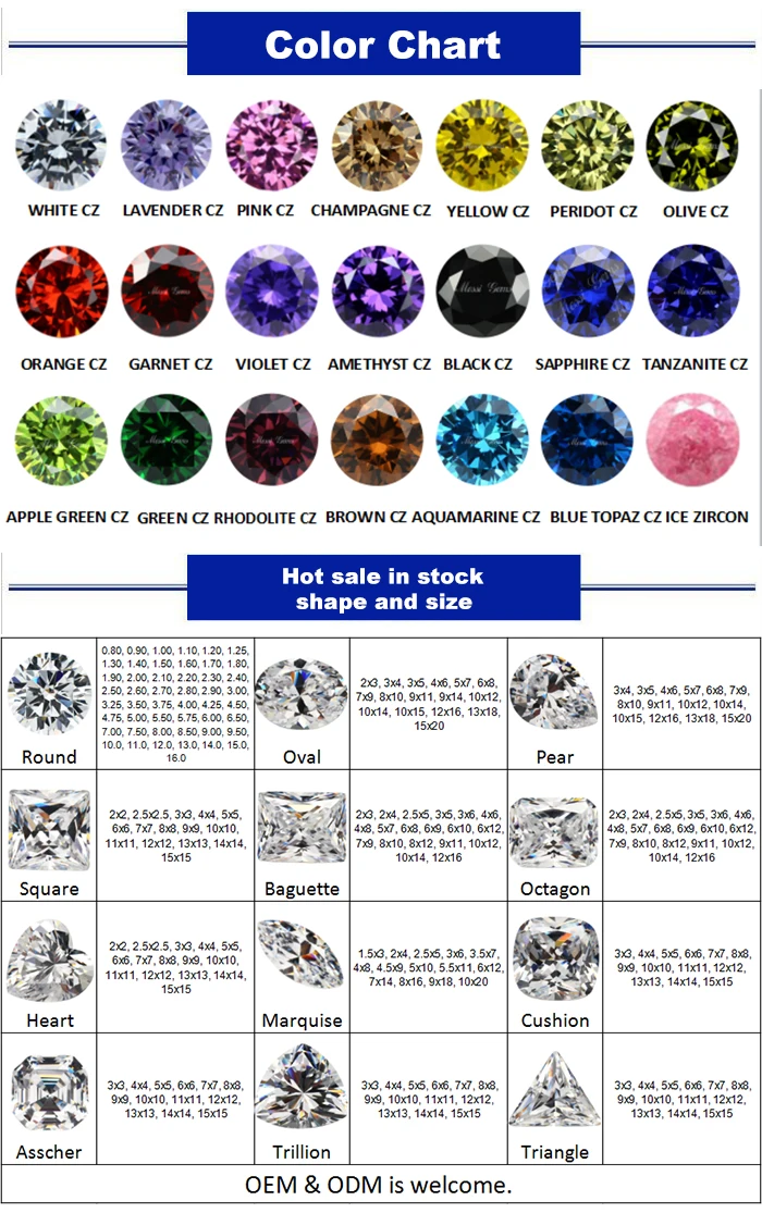 Aqua marine star shape cubic zirconia stones 3*3-12*12mm CZ loose gems