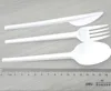 Polystyrene material White Black or Clear Color Light Weight Disposable Tableware fork spoon knife set