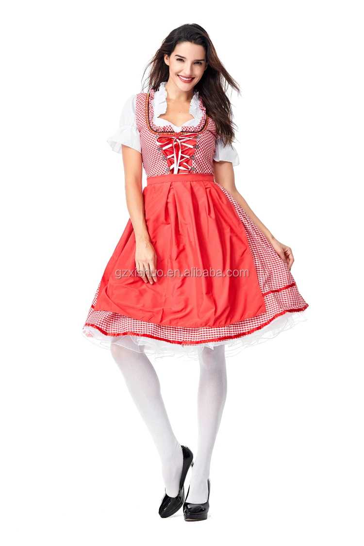 Oktoberfest Costume Sex Beer Girl Sexy Maid Bavarian Woman