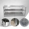China factory hotel restaurant commercial kitchenware Stainless Steel Work Tables with Two Under Shelves