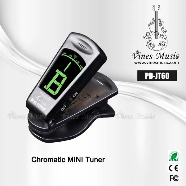 JT60 MINI Clip on Digital Guitar Chromatic tuner for string instruments