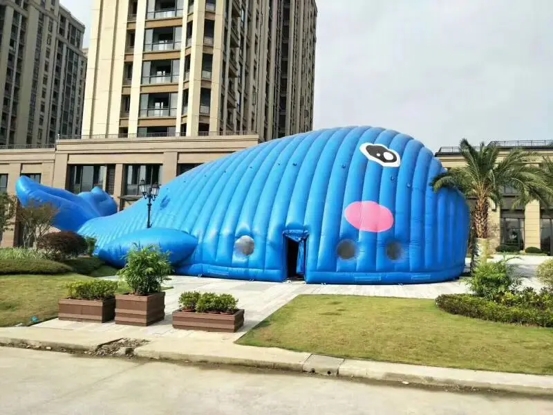 蓝鲸帐篷,蓝鲸帐篷空气支持出售 - buy 巨型充气鲸鱼,充气蓝鲸帐篷