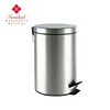 3L / 5L / 7L / 12L / 20L / 30L / 40L Round dustbin indoor pedal trash bin stainless steel for hotel
