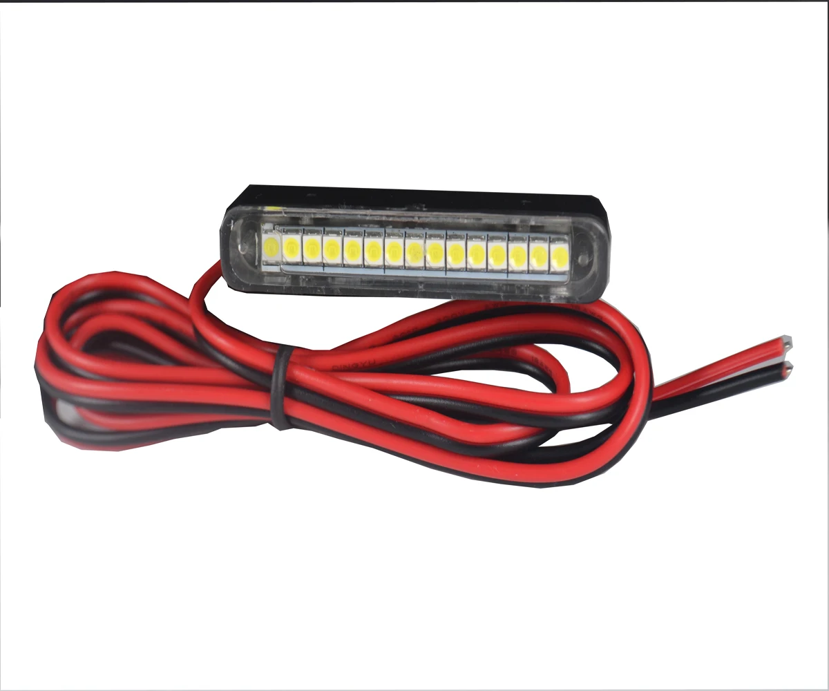 Motorcycle Waterproof led light with 15 pcs white led for License Plate Light,Backup Light,taillight or Brake Light