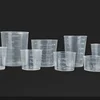 various volume of plastic measuring cup cap