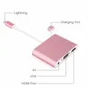 Lighting for iPhone to hd-mi + VGA charging adapter, 1080P hd screen mirror HD MI adapter
