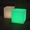 Rechargeable Illuminated led cube kit plastic cube chair lighted led cube chair outdoor seating for living room LTT-C500