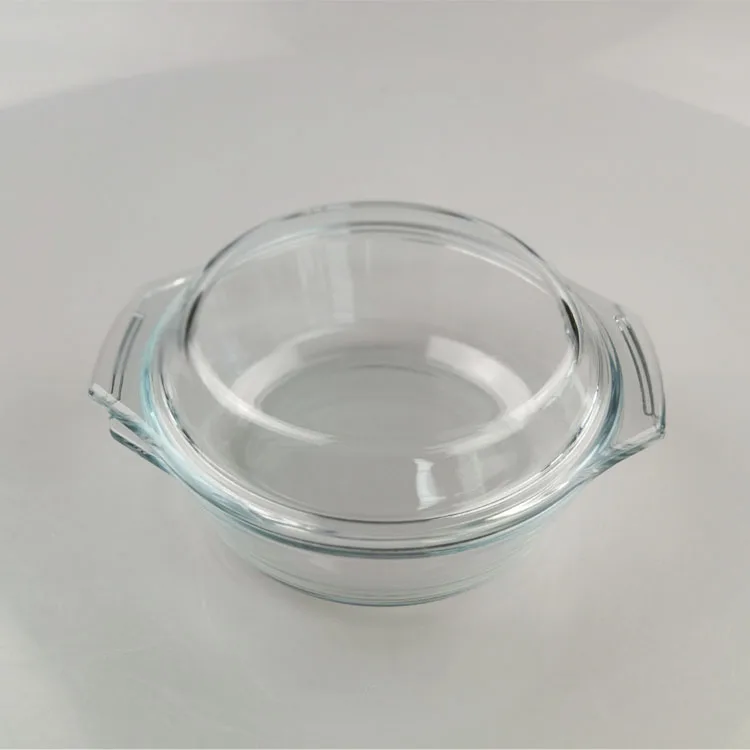 0.7l Borosilicate Pyrex Glass Bowl With Glass Lid For Microwave Oven