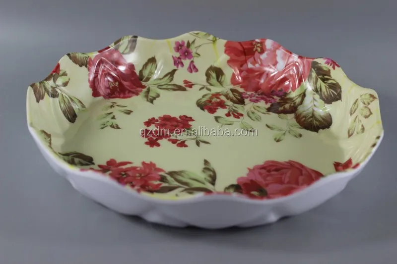 Flower Shaped Melamine Fruit Plata & Dishes