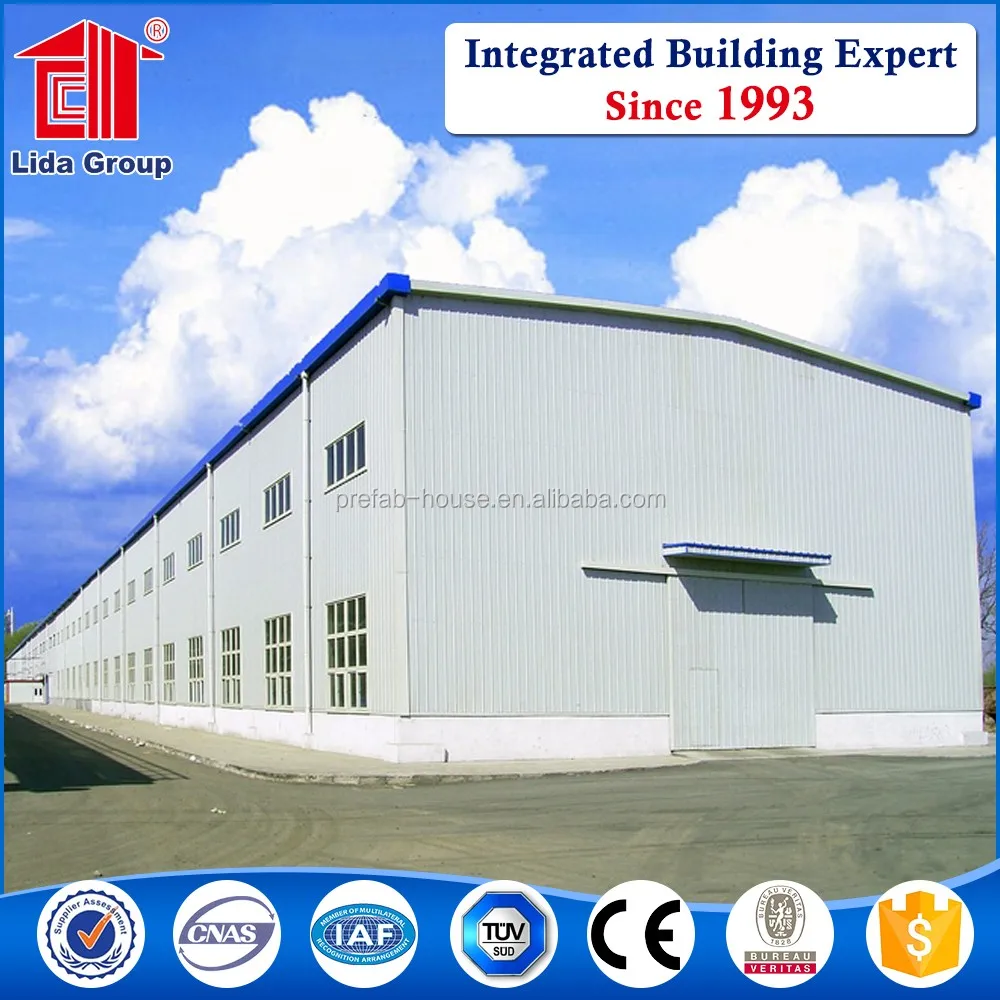 High quality prefab steel structure workshop/warehouse/garage/hangar price
