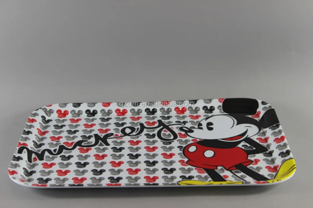 Square Melamine Serving Trays For Children