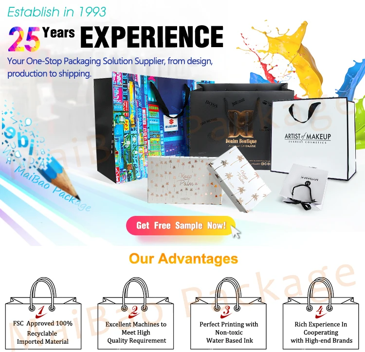 Custom Printed Paper Bags with Your Own Logo