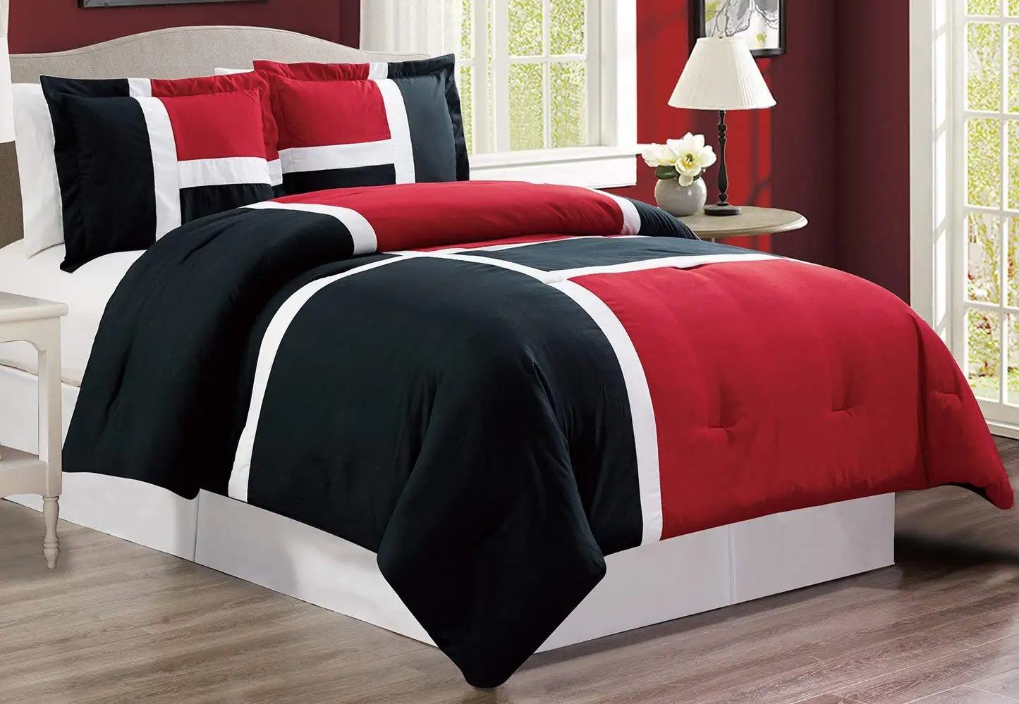 black and white comforter