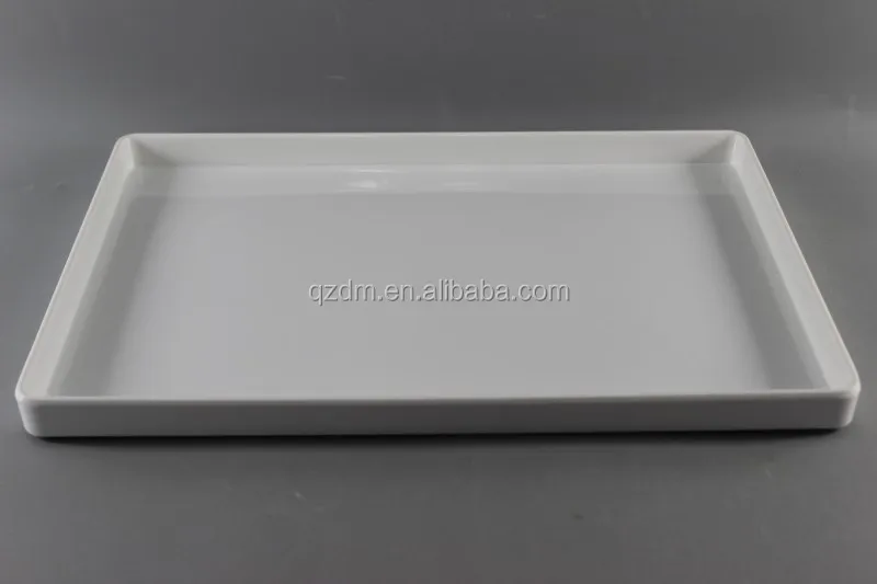11.5" Melamine base tray , White hotelware tray