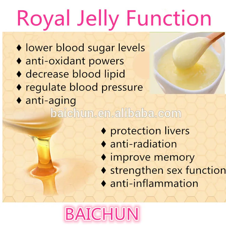 5.0 Royal Jelly Acid Fresh Lyophilized Royal Jelly Powder /bulk Royal