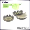 2016 Fashion Hot Sale Copper Metal Antique Bronze Plated 20/25mm Pendant Bezel Blanks