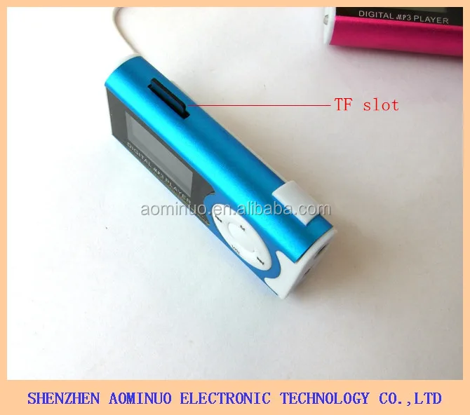 Portable Mini Mp3 Player Clip Design Digital Led Light Mp3 Player Music