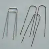 Drip Irrigation Tubing Hold Down 6" Wire Stake "Staple Style" fits 1/8" to 3/4" tubing - 100 Packing