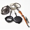 KC838 Yiwu Huilin funny Jewelry survival keychain game tools key ring creative keychain rescue tool