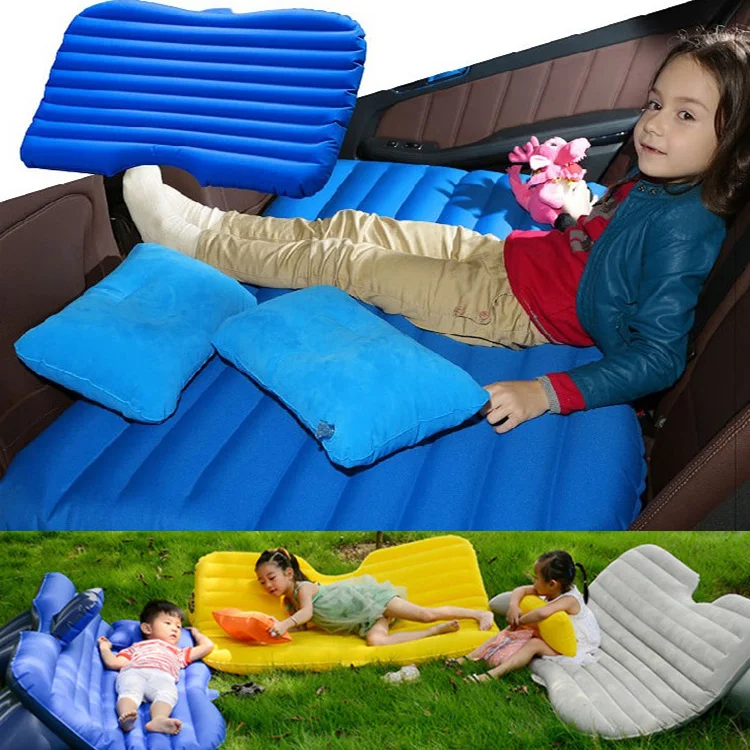 Flocking Cloth Inflatable Car Travel Bedinflatable Car Air Mattress