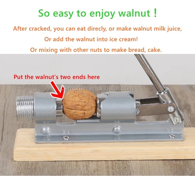 Manual Press Walnut Pressing Cracker Small Home Used Metal Nuts
