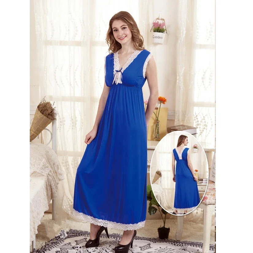 Romantic Fashion Women Maxi Dress Arab Nightgowns Hot Sexy Nighty Dress ...