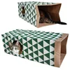 Cheap Durable Nice Interactive Cat Tunnel Toy Thicken double-layer Kraft Paper Cat House