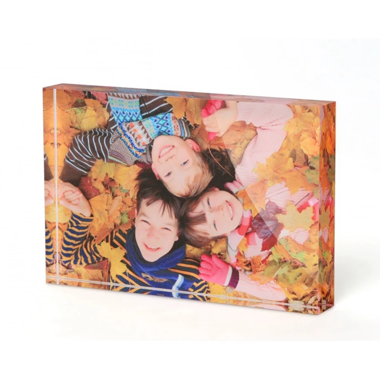 acrylic photo frame block