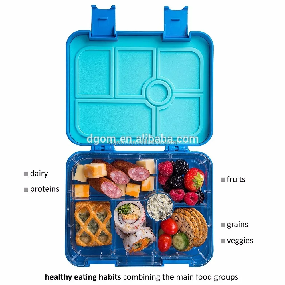 Kids Bento Lunch Box Container Children With Spoon Super Leakproof 5