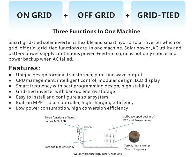 Hybrid Grid Tied Solar Inverter Circuit Diagram Xantrex Converter Charger Buy Grid Tied Inverterhybrid Solar Invertersolar Inverter Product On
