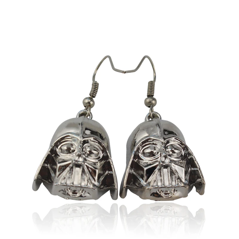 Star W Darth Vader Earrings Anakin Skywalker Black Mask Dangler Star W Darth Vader Earrings Anakin