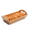 bamboo bread tray wooden bread box with FDA certificate,Buy bread box serving tray food tray with handles,bamboo bread tray