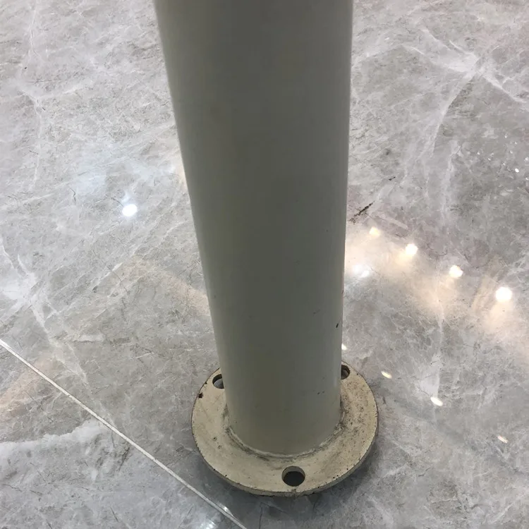 With ring iron warning column metal delineators bollard steel warning post