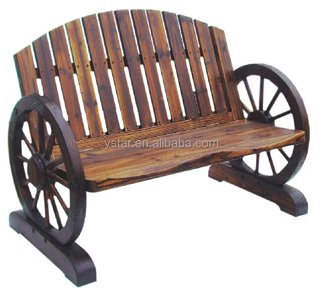 gartenmöbel aus holz wagenrad bank-Set im Garten-Produkt ...