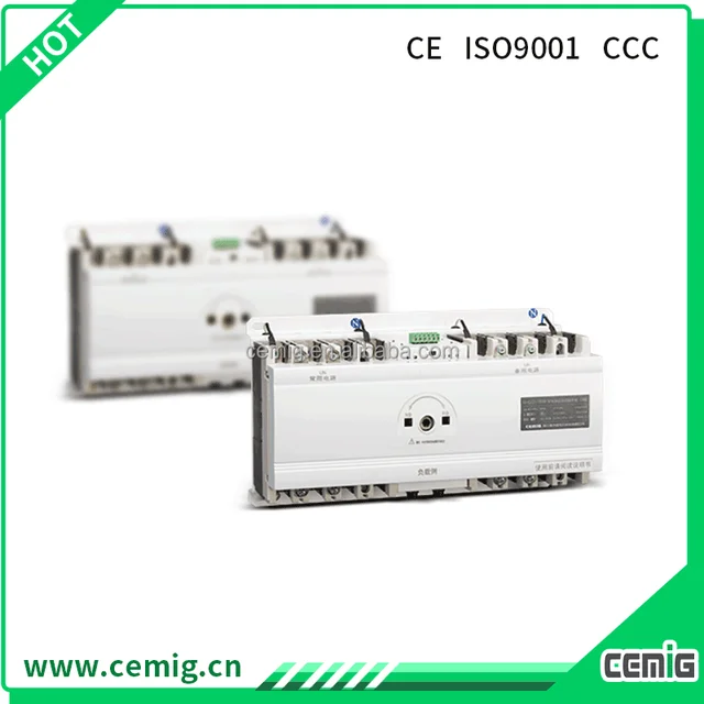 3P 4P 100A dual power automatic transfer switch