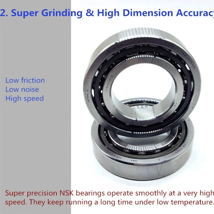 7010c High Precision Nsk Angular Contact Ball Bearing 7010 Bearing ...