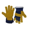 PRI New design durable work gloves leather bulk hand winter warm fleece liner pigskin leather work gloves driver gloves