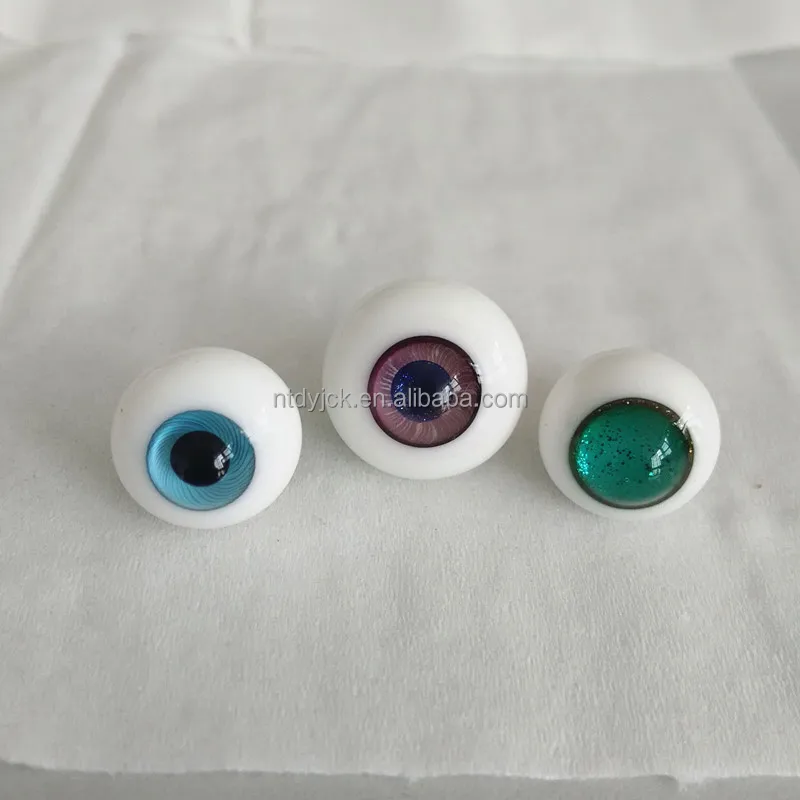 VETRO OVALE Reborn Occhi Blu Baby Doll ~ 20mm