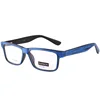 Wooden Finishing PC Optical Frames Wooden Effect Plastic Eyewear Square Shape Eyeglasses
